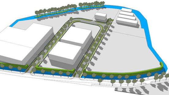 Bedrijventerrein planmatische schets Bedrijventerrein planmatische schets